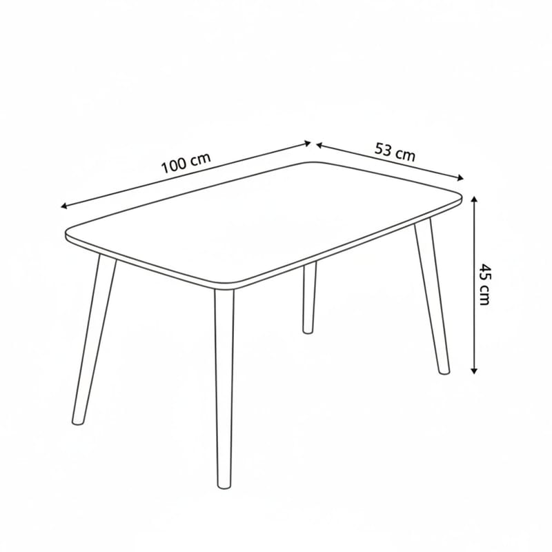 Lyvenn sofabord 100 cm rektangulært - Hvid - Møbler - Borde - Sofabord