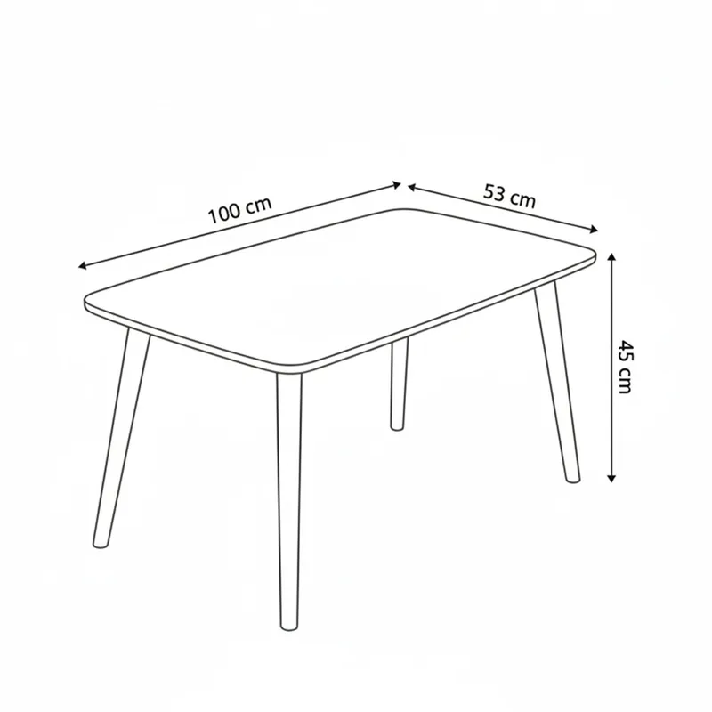 Lyvenn sofabord 100 cm rektangulært - Valnød - Møbler - Borde - Sofabord