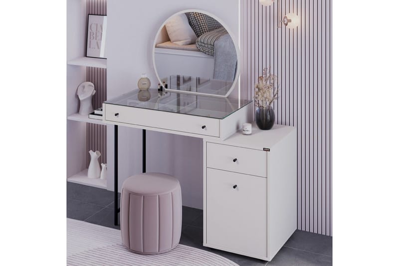 Make-up Bord Dralen Mink - Multifarvet - Møbler - Borde - Sminkebord & konsolbord