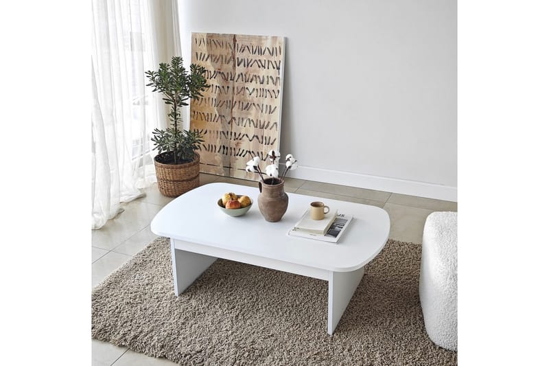 Malo Sofabord 105 cm - Hvid - Møbler - Borde - Sofabord