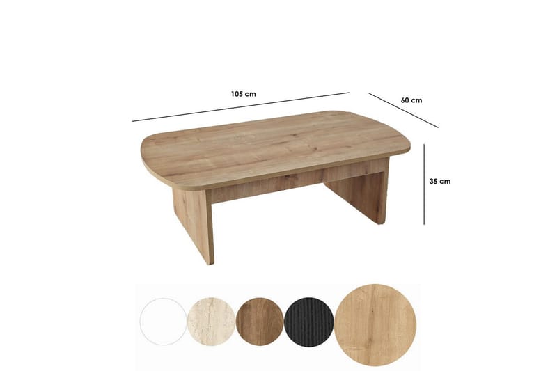 Malo Sofabord 105 cm - Multifarvet - Møbler - Borde - Sofabord