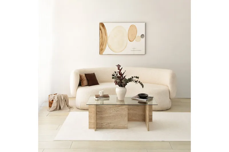 Malpani Sofabord 105 cm - Beige - Møbler - Borde - Sofabord