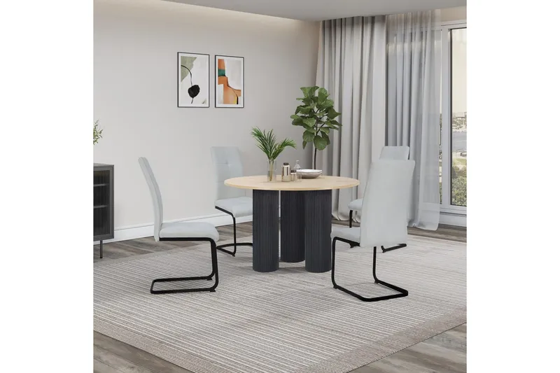 Mandan Spisebord Rundt 110 cm - Brun - Møbler - Borde - Spisebord og køkkenbord