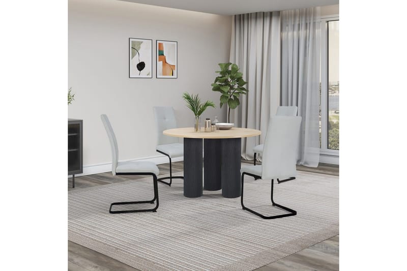 Mandan Spisebord Rundt 110 cm - Brun - Møbler - Borde - Spisebord og køkkenbord