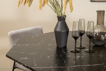 Marbs Spisegruppe 110 cm Rund med 4 Kenth stole - Sort - Møbler - Borde - Spisebordssæt