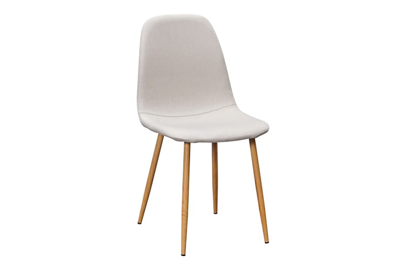 Marcelen Spisebord Udtræksbord med tillægsplade + 4 stk Nibe stol beige med egetræben - Brun/Beige - Møbler - Borde - Spisebordssæt