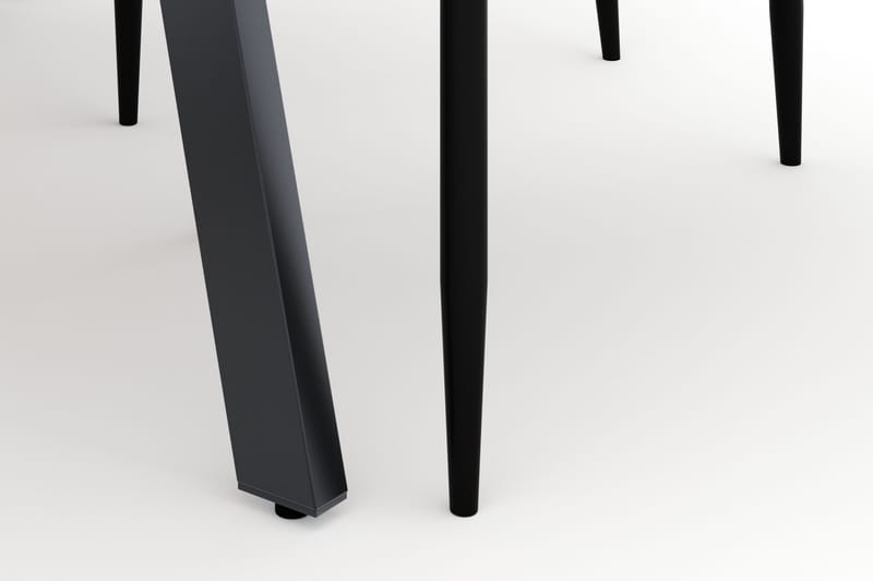 Marcelen Udtrækkeligt Spisebord med 4 Sawako Stole - Brun - Møbler - Borde - Spisebordssæt