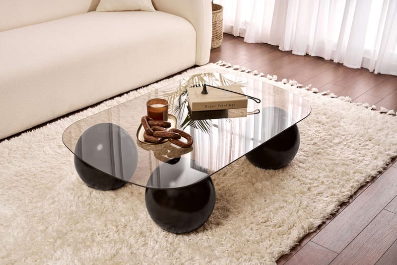 Maroulburg Sofabord 118 cm, Sort og bronze