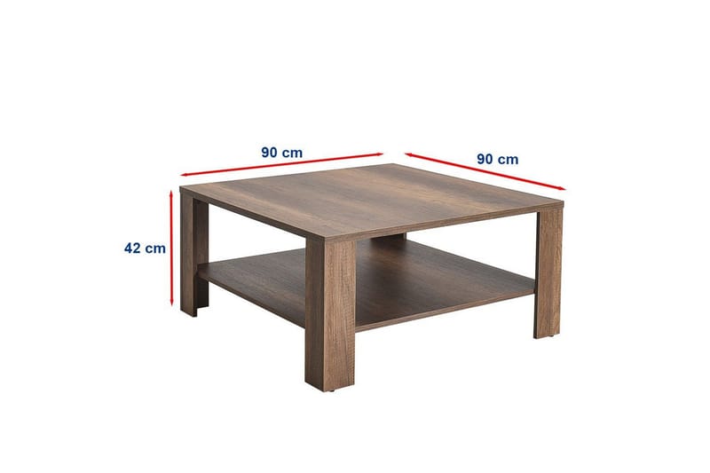 Masao Sofabord 90 cm - Chokoladebrun - Møbler - Borde - Sofabord