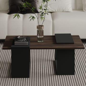 Matris Sofabord 90x37x46,6 cm - Valnød/Antracit - Møbler - Borde - Sofabord