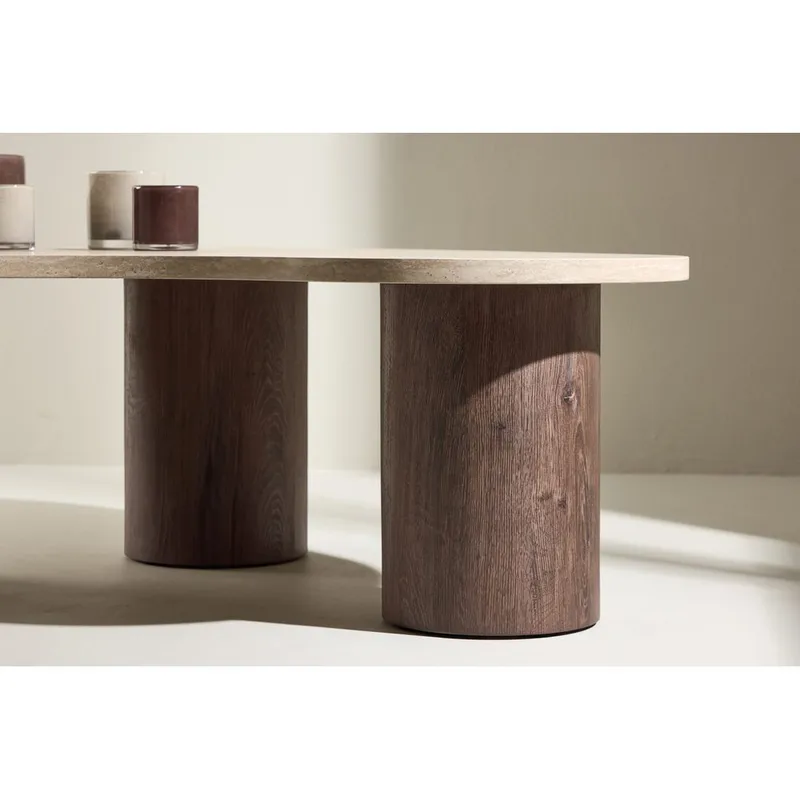 Megg Sofabord 130 cm - Beige - Møbler - Borde - Sofabord