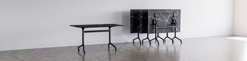 Menira Klapbord 120 cm - Sort - Møbler - Borde - Semmenfoldeligt bord