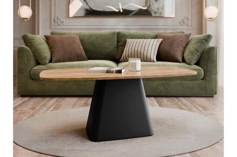 Meylor Sofabord 120 cm - Brun/Sort - Møbler - Borde - Sofabord