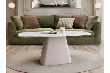 Meylor Sofabord 120 cm - Hvid/Beige - Møbler - Borde - Sofabord