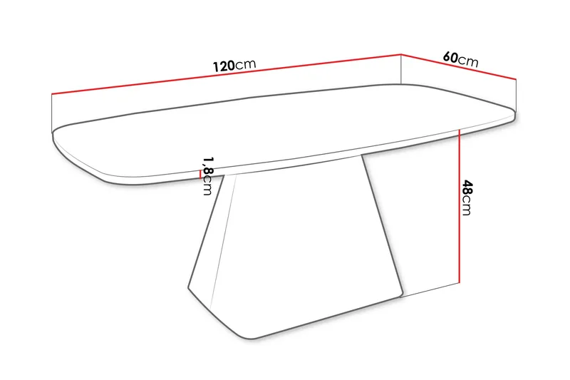 Meylor Sofabord 120 cm - Sort - Møbler - Borde - Sofabord