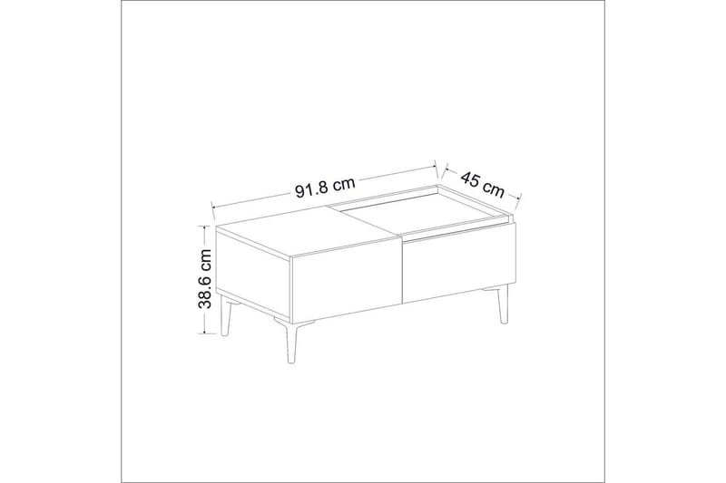 Mijara Sofabord 91,8 cm - Natur/Antracit - Møbler - Borde - Sofabord