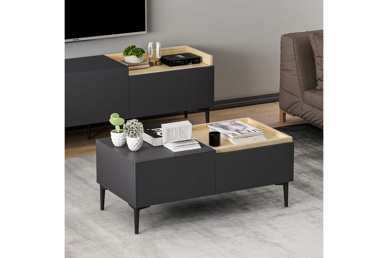 Mijara Sofabord 92 cm - Antracit - Møbler - Borde - Sofabord