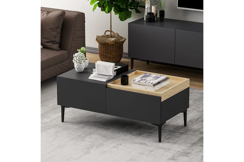 Mijara Sofabord 92 cm - Antracit - Møbler - Borde - Sofabord