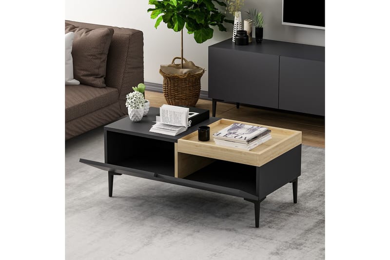Mijara Sofabord 92 cm - Antracit - Møbler - Borde - Sofabord