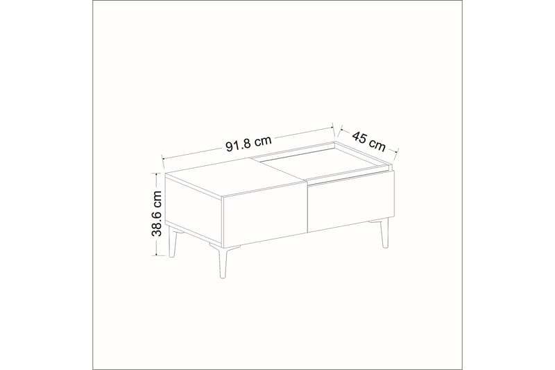 Mijara Sofabord 92 cm - Antracit - Møbler - Borde - Sofabord