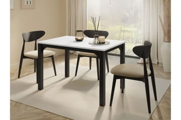 Millport Spisebord 158 cm - Sort Og Hvid - Møbler - Borde - Spisebord og køkkenbord