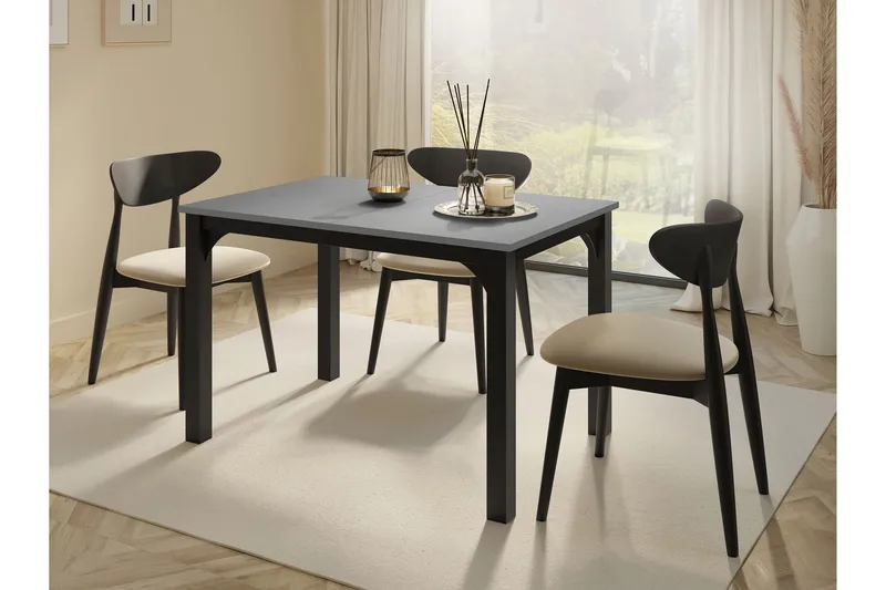 Millport Spisebord 158 cm - Sort - Møbler - Borde - Spisebord og køkkenbord