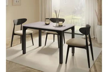 Millport Spisebord 158 cm - Sort/Beige - Møbler - Borde - Spisebord og køkkenbord