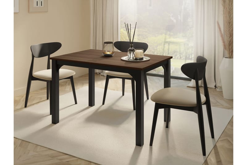 Millport Spisebord 158 cm - Sort/Brun - Møbler - Borde - Spisebord og køkkenbord