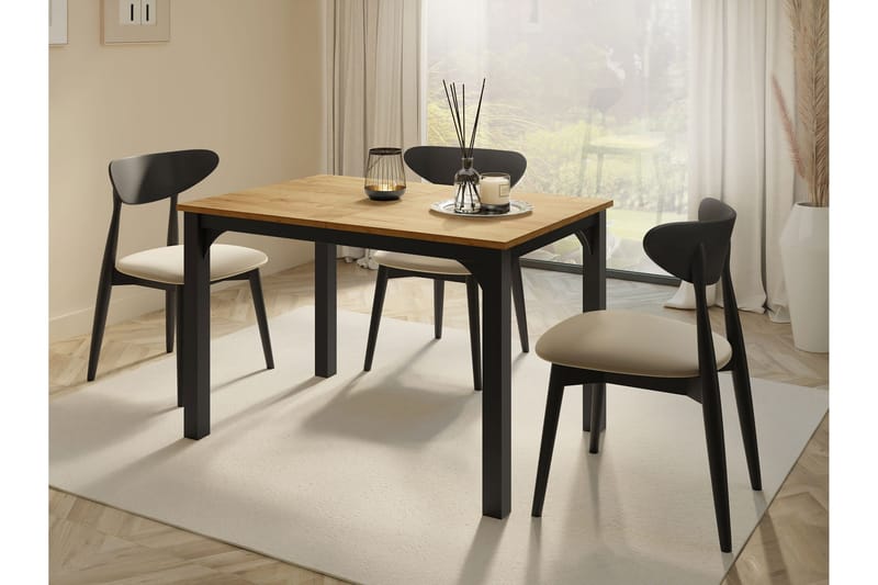 Millport Spisebord 158 cm - Sort/Brun - Møbler - Borde - Spisebord og køkkenbord