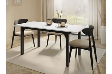 Millport Spisebord 178 cm - Sort Og Hvid - Møbler - Borde - Spisebord og køkkenbord
