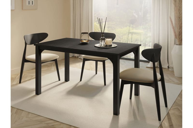 Millport Spisebord 178 cm - Sort - Møbler - Borde - Spisebord og køkkenbord