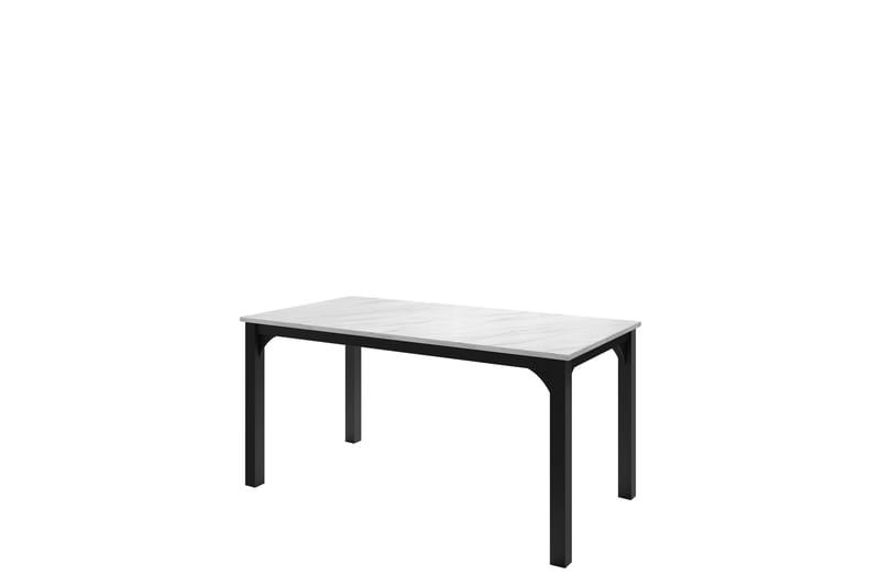 Millport Spisebord 198 cm - Sort Og Hvid - Møbler - Borde - Spisebord og køkkenbord