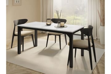 Millport Spisebord 198 cm - Sort Og Hvid - Møbler - Borde - Spisebord og køkkenbord