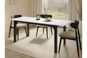 Millport Spisebord 198 cm - Sort Og Hvid - Møbler - Borde - Spisebord og køkkenbord