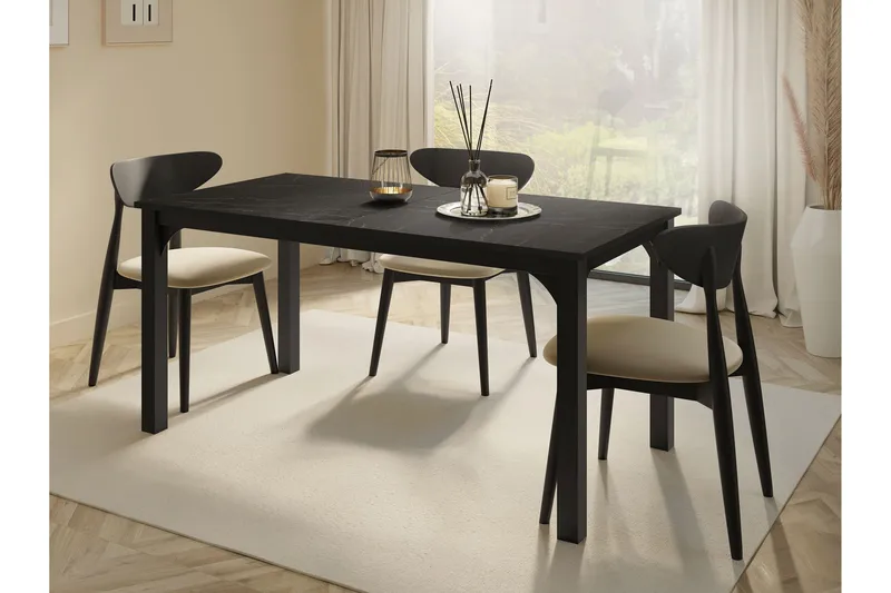 Millport Spisebord 198 cm - Sort - Møbler - Borde - Spisebord og køkkenbord