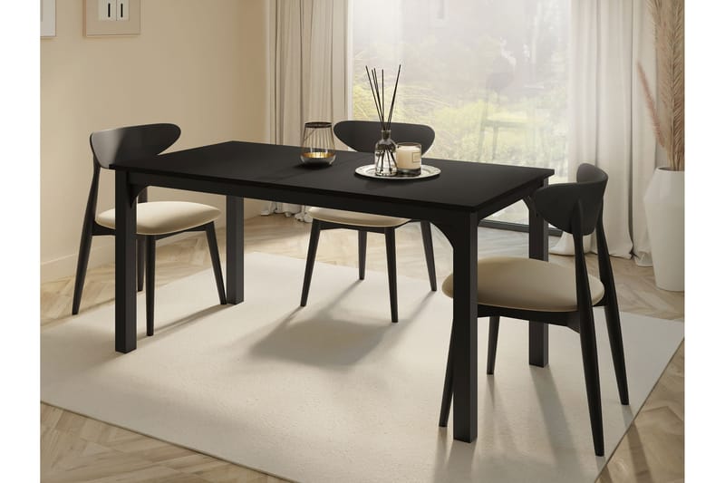 Millport Spisebord 198 cm - Sort - Møbler - Borde - Spisebord og køkkenbord