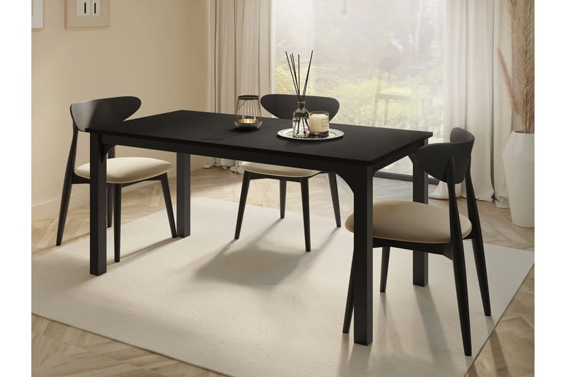 Millport Spisebord 198 cm - Sort - Møbler - Borde - Spisebord og køkkenbord