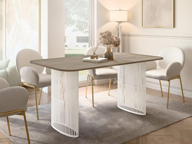 Mirion Spisebord udtrækkeligt 160-236 cm - beige / lysebrun - Møbler - Borde - Spisebord og køkkenbord