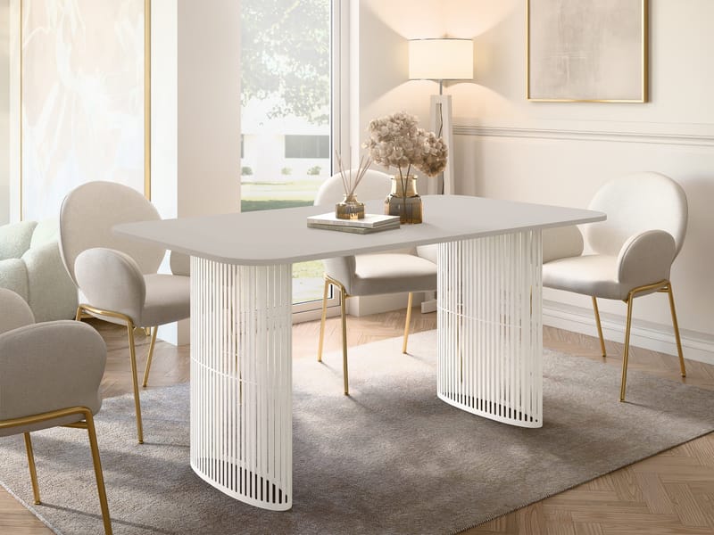 Mirion Spisebord udtrækkeligt 160-236 cm - beige - Møbler - Borde - Spisebord og køkkenbord