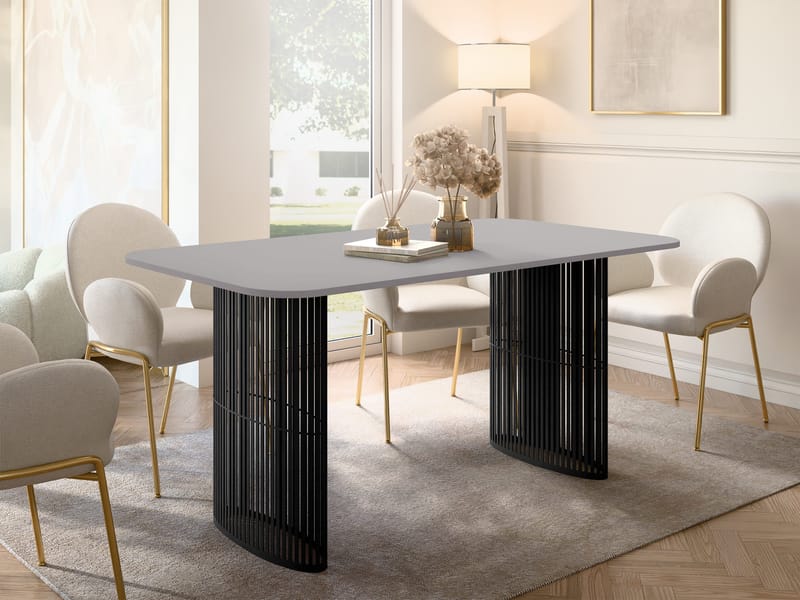 Mirion Spisebord udtrækkeligt 160-236 cm - Sort, grå - Møbler - Borde - Spisebord og køkkenbord