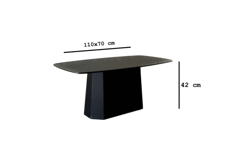Miu Sofabord 100 cm - Sort - Møbler - Borde - Sofabord
