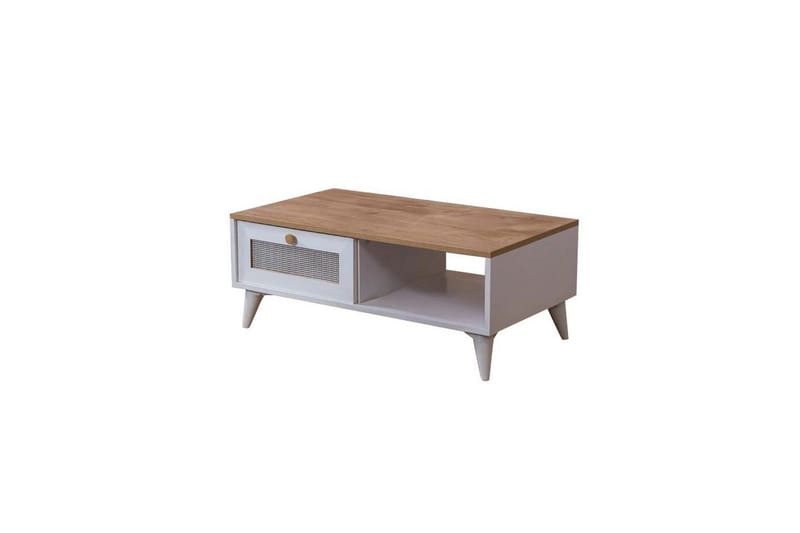 Mjudi Sofabord 55 cm - Brun/Hvid - Møbler - Borde - Sofabord