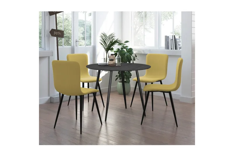 Monza Spisebord Rundt 100 cm - Antracit - Møbler - Borde - Spisebord og køkkenbord