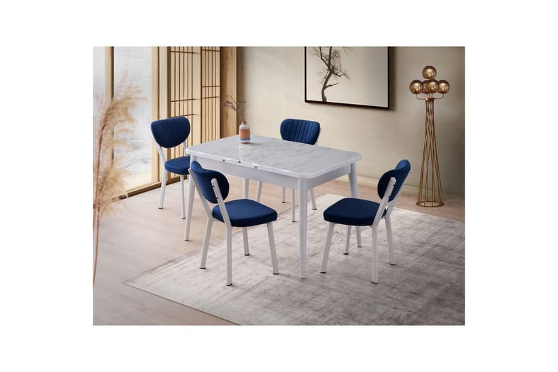 Morin Spisebord 130 cm Rektangulær - Hvid - Møbler - Borde - Spisebord og køkkenbord