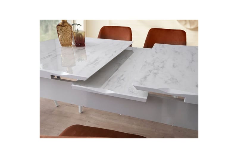 Morin Spisebord 130 cm Rektangulær - Hvid - Møbler - Borde - Spisebord og køkkenbord