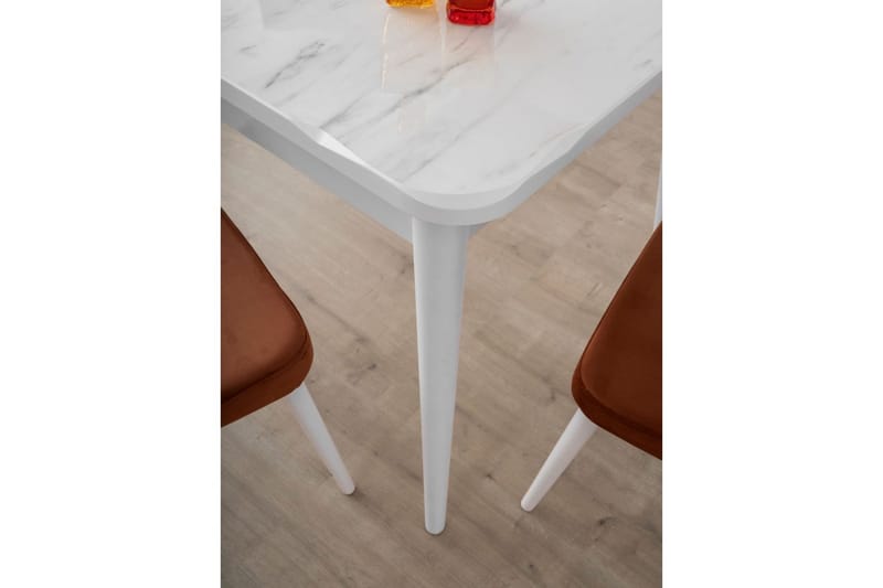 Morin Spisebord 130 cm Rektangulær - Hvid - Møbler - Borde - Spisebord og køkkenbord