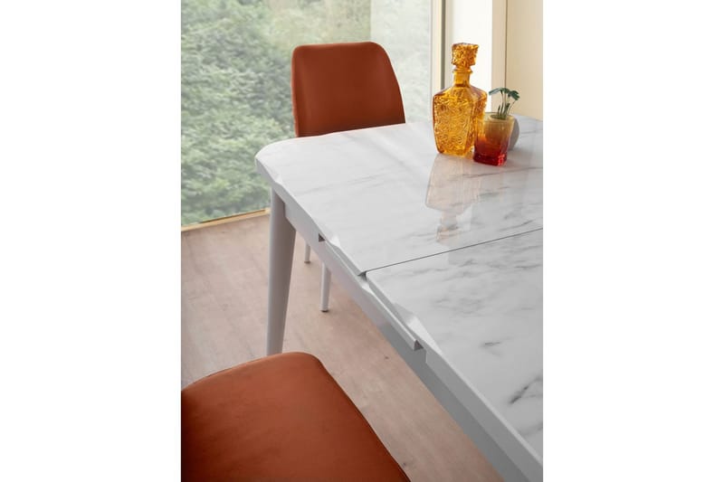 Morin Spisebord 130 cm Rektangulær - Hvid - Møbler - Borde - Spisebord og køkkenbord