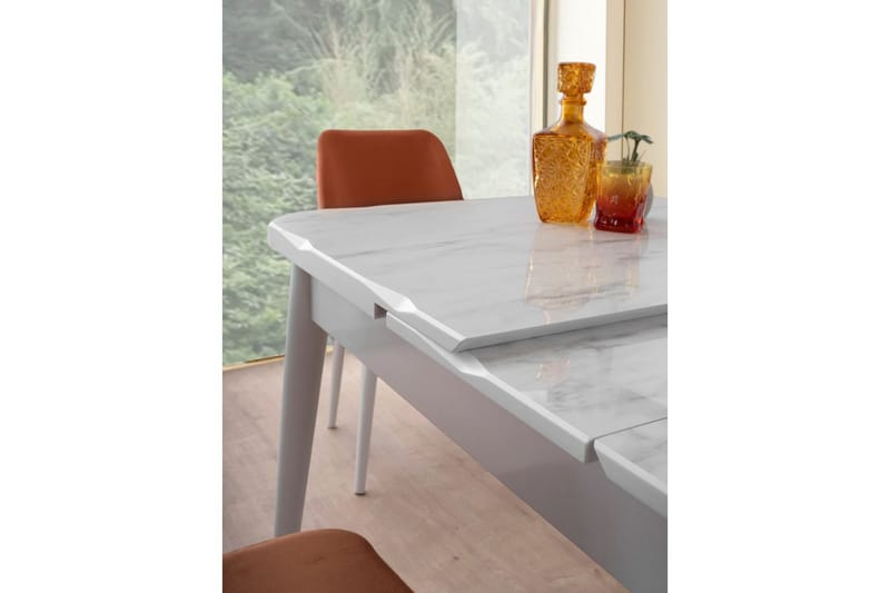 Morin Spisebord 130 cm Rektangulær - Hvid - Møbler - Borde - Spisebord og køkkenbord