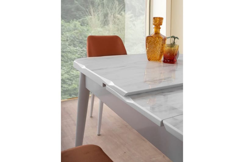 Morin Spisebord 130 cm Rektangulær - Hvid - Møbler - Borde - Spisebord og køkkenbord