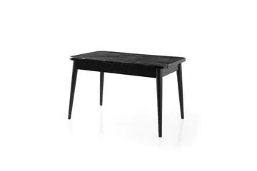 Morin Spisebord 130 cm Rektangulær - Sort - Møbler - Borde - Spisebord og køkkenbord